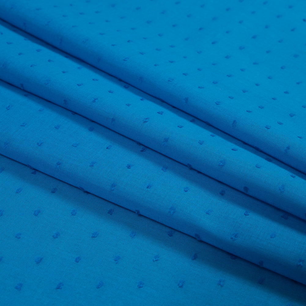 Italian Aegean Blue Cotton Swiss Dot - Joann Fabrics