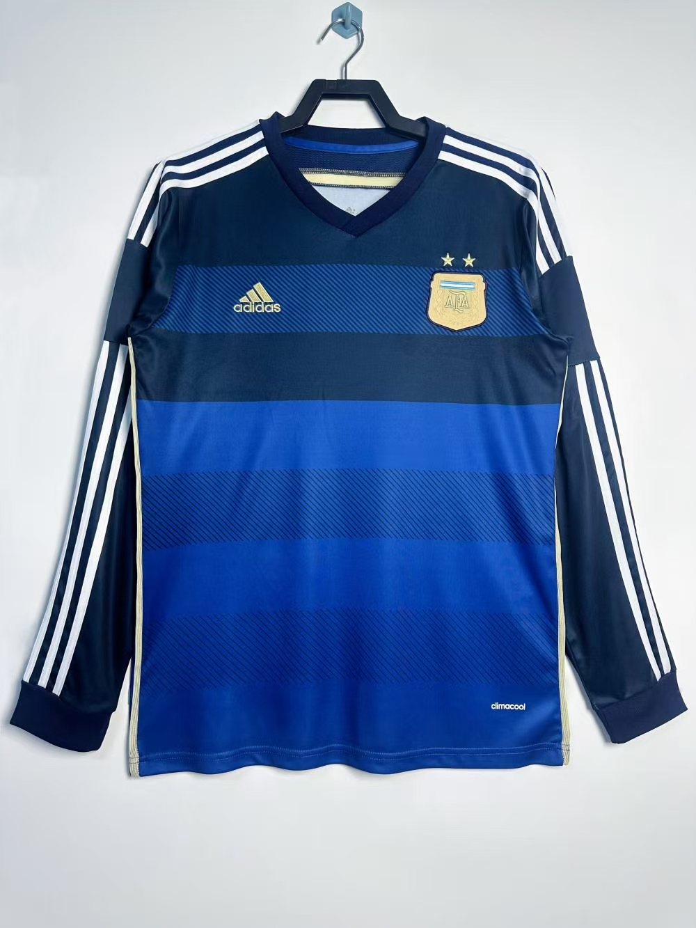 2014 Retro Long Sleeve Argentina National Team Away Jersey 1:1 Thai Quality