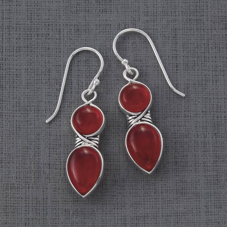 Carnelian & Sterling Earrings - Northstyle Catalog