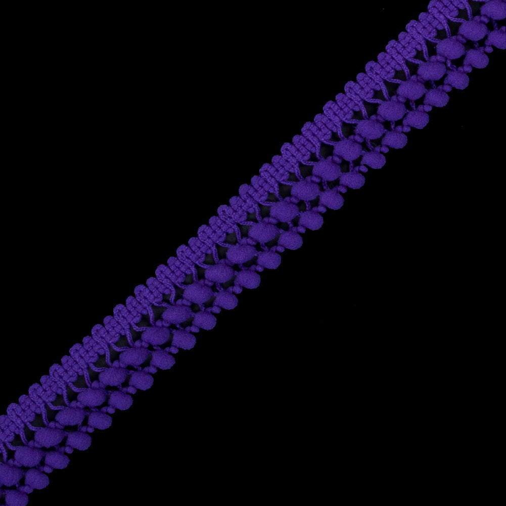 Purple Two Row Mini Pom Pom Trim - Joann Fabrics