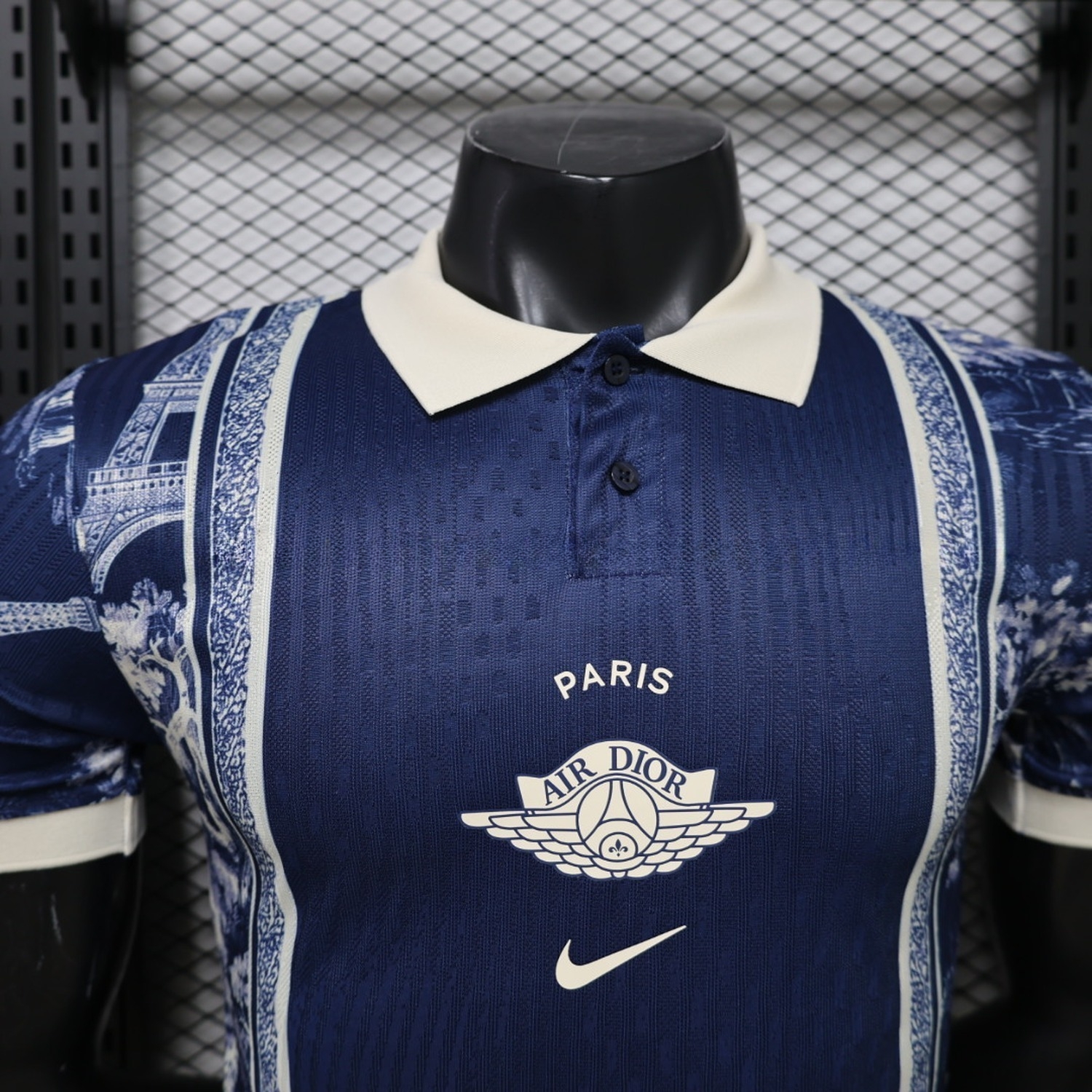 Paris Saint-Germain PSG 26-27 Navy White Porcelain Special Jersey - Player Version - UnitedFutballJersey