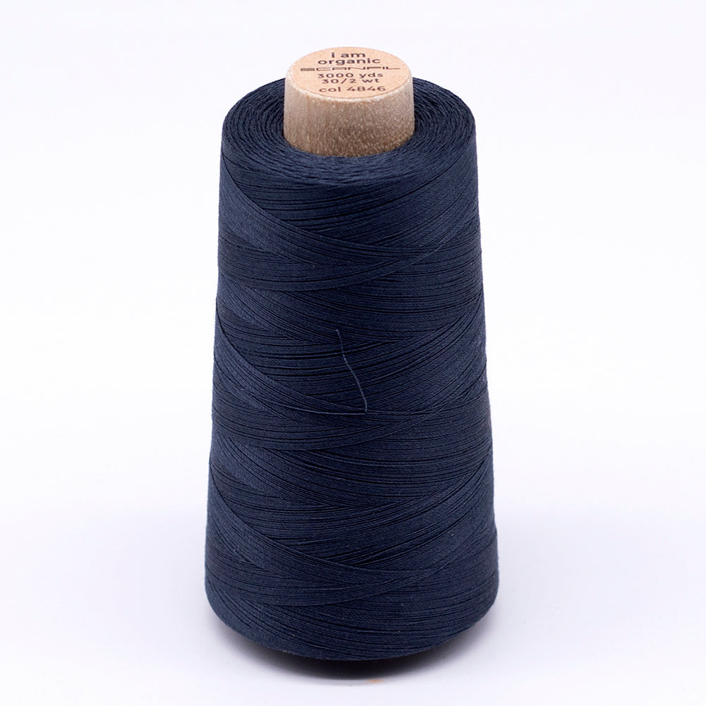 SCANFIL® 30wt Organic Pima Cotton Thread 3000 yd Cone - 4846 Midnight Navy - Joann Fabrics