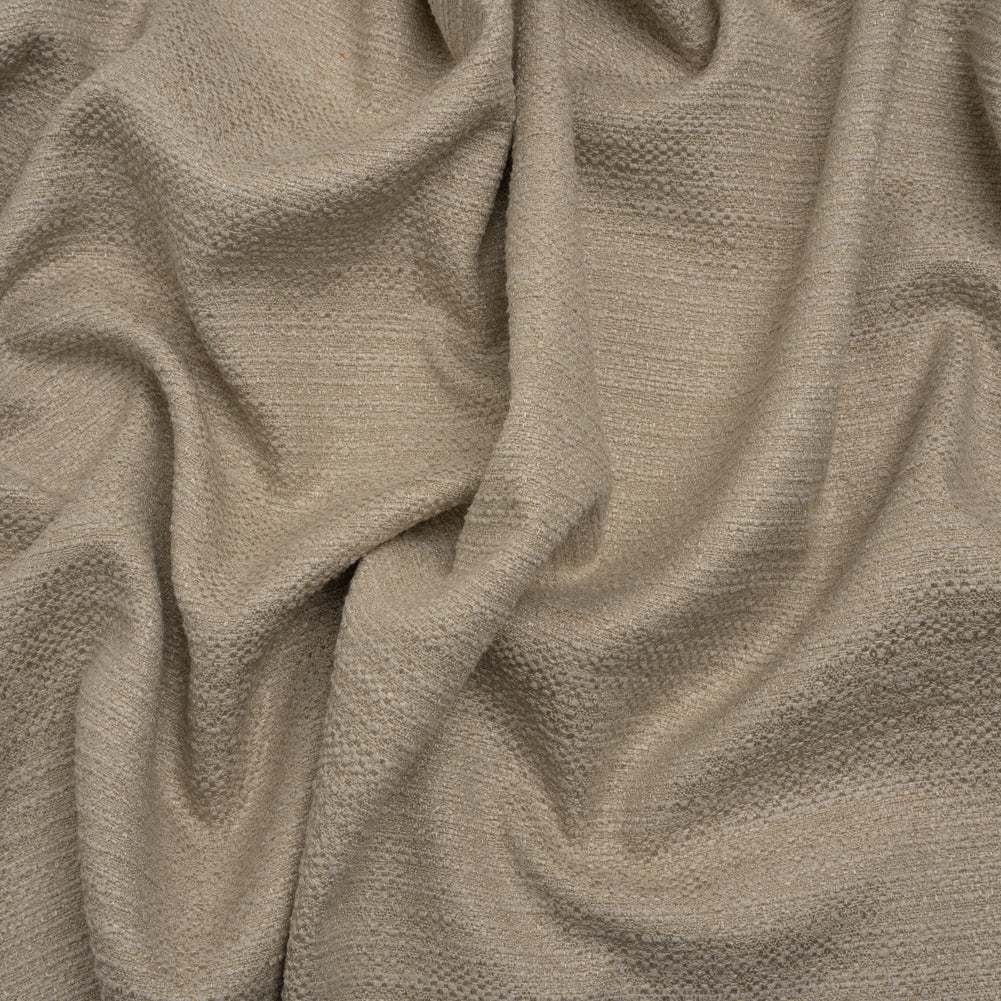 Textured Recycled Polyester Woven - Putty Boucle Stripes - British Imported - Joann Fabrics