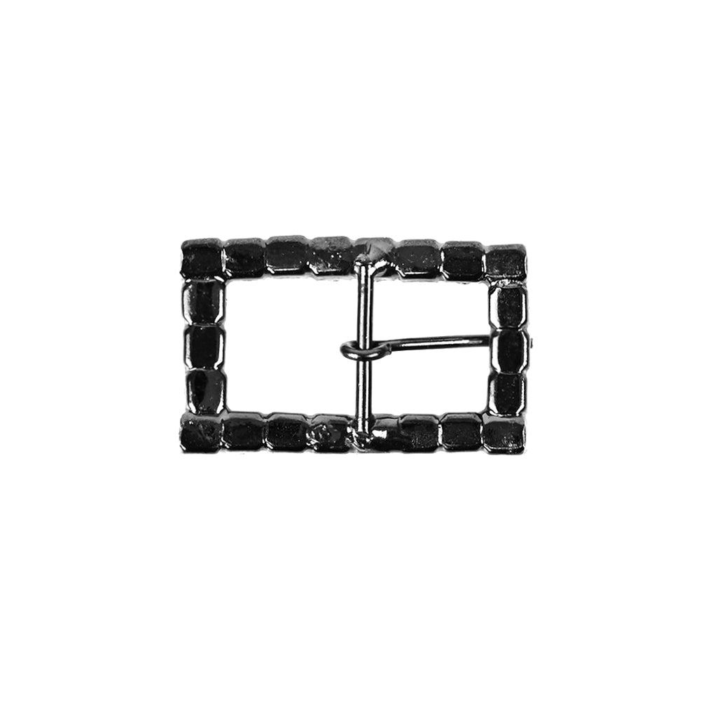 Swarovski Gunmetal Rectangular Rhinestone Buckle - 1