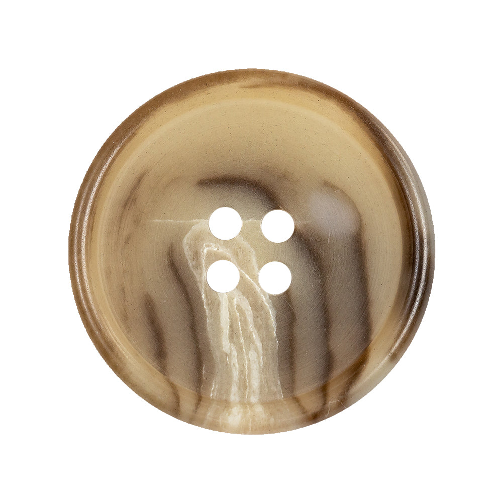 Caribou, Incense and White Abstract 4-Hole Tire Rimmed Plastic Button - 44L/28mm - Joann Fabrics
