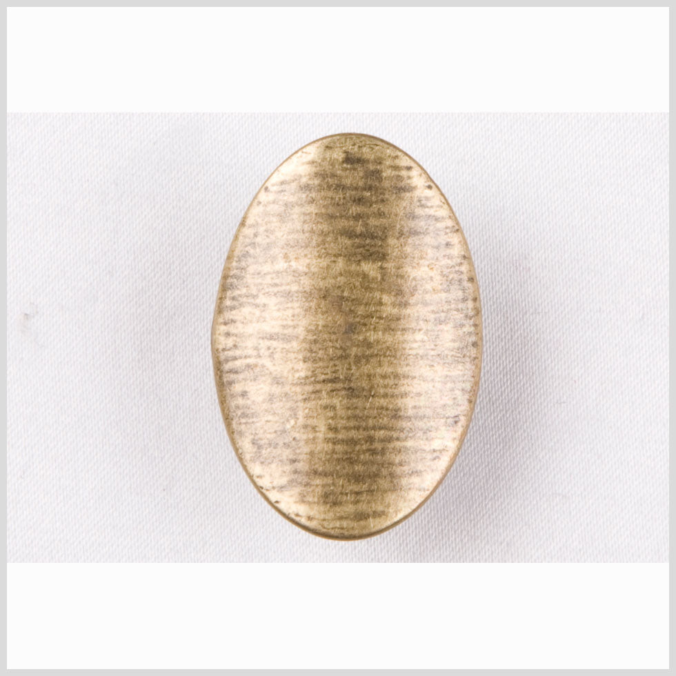 Old Brass Oval Metal Shank Back Button - 24L/15mm - Joann Fabrics