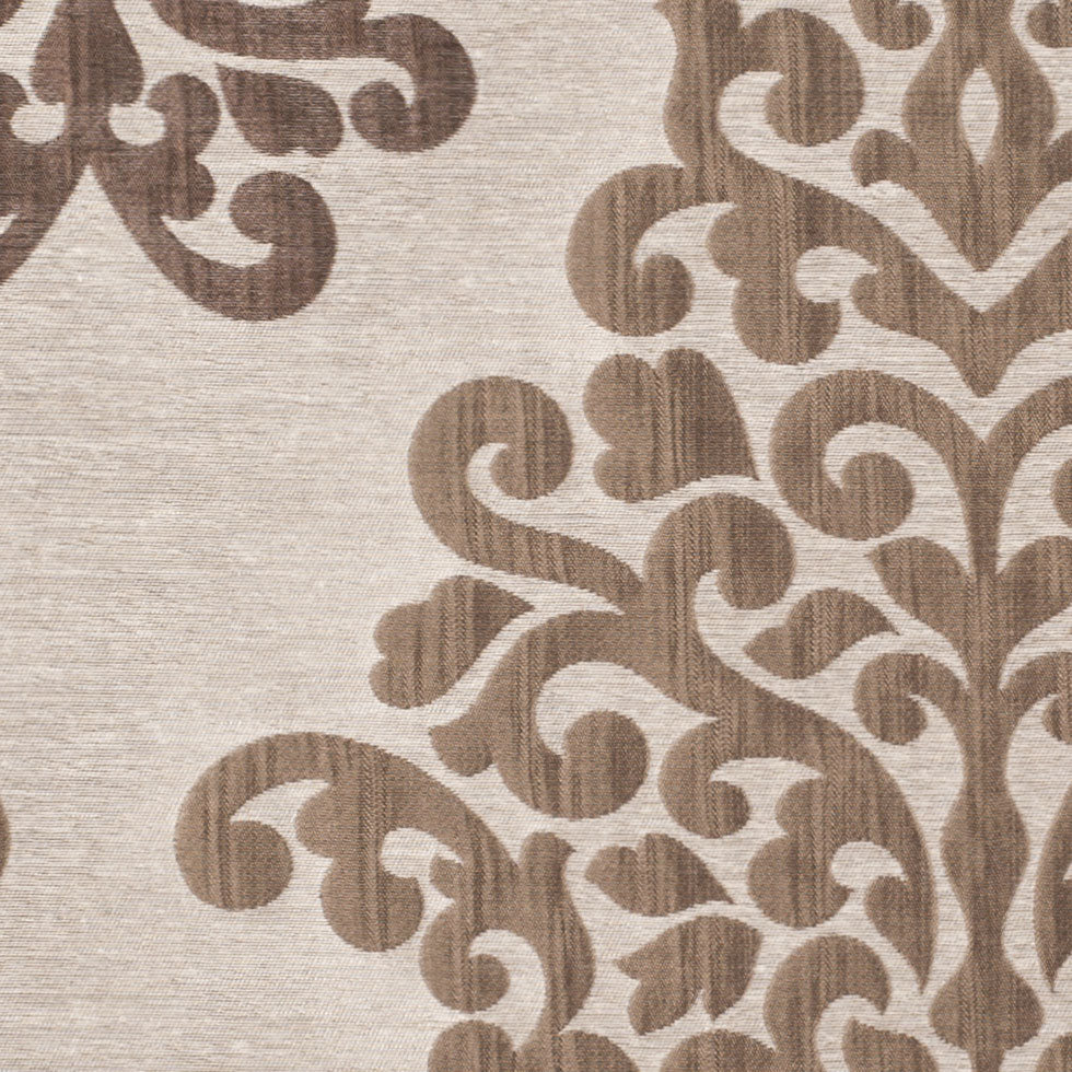 Cream/Chocolate Damask Brocade - Joann Fabrics