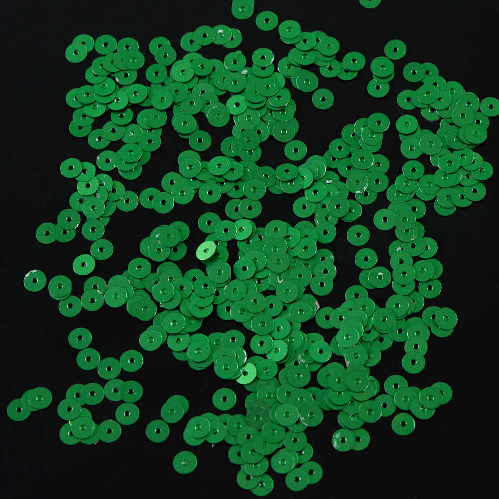 Bag of Emerald Dull-Bright Loose Sequins - 5mm - Joann Fabrics