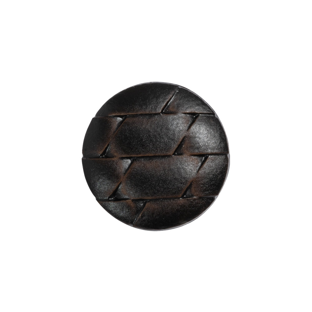 Italian Brown Geometric Engraved Shank Back Plastic Button - 32L/20mm - Joann Fabrics