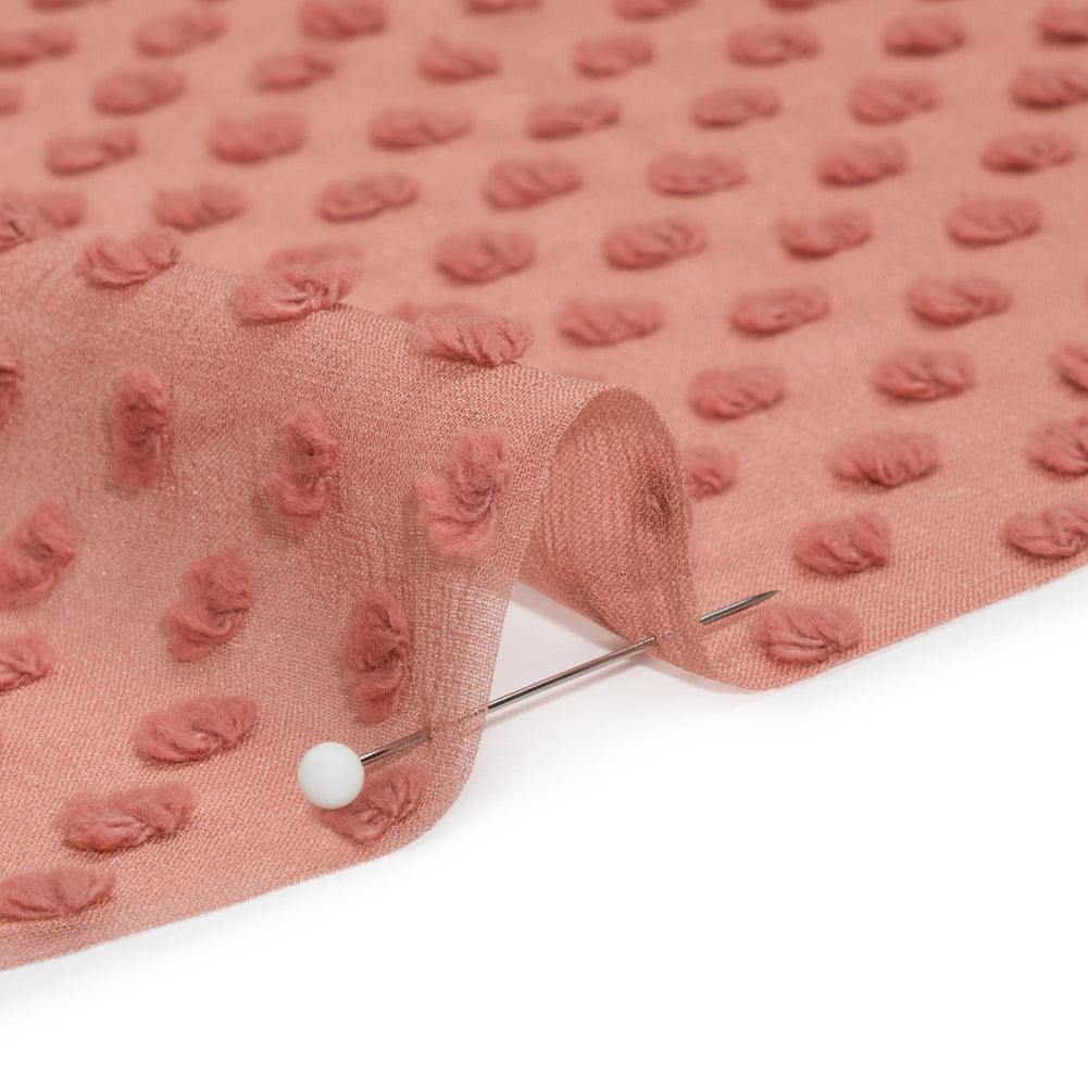 Famous Australian Designer Rose Silk Swiss Dot Georgette - Joann Fabrics