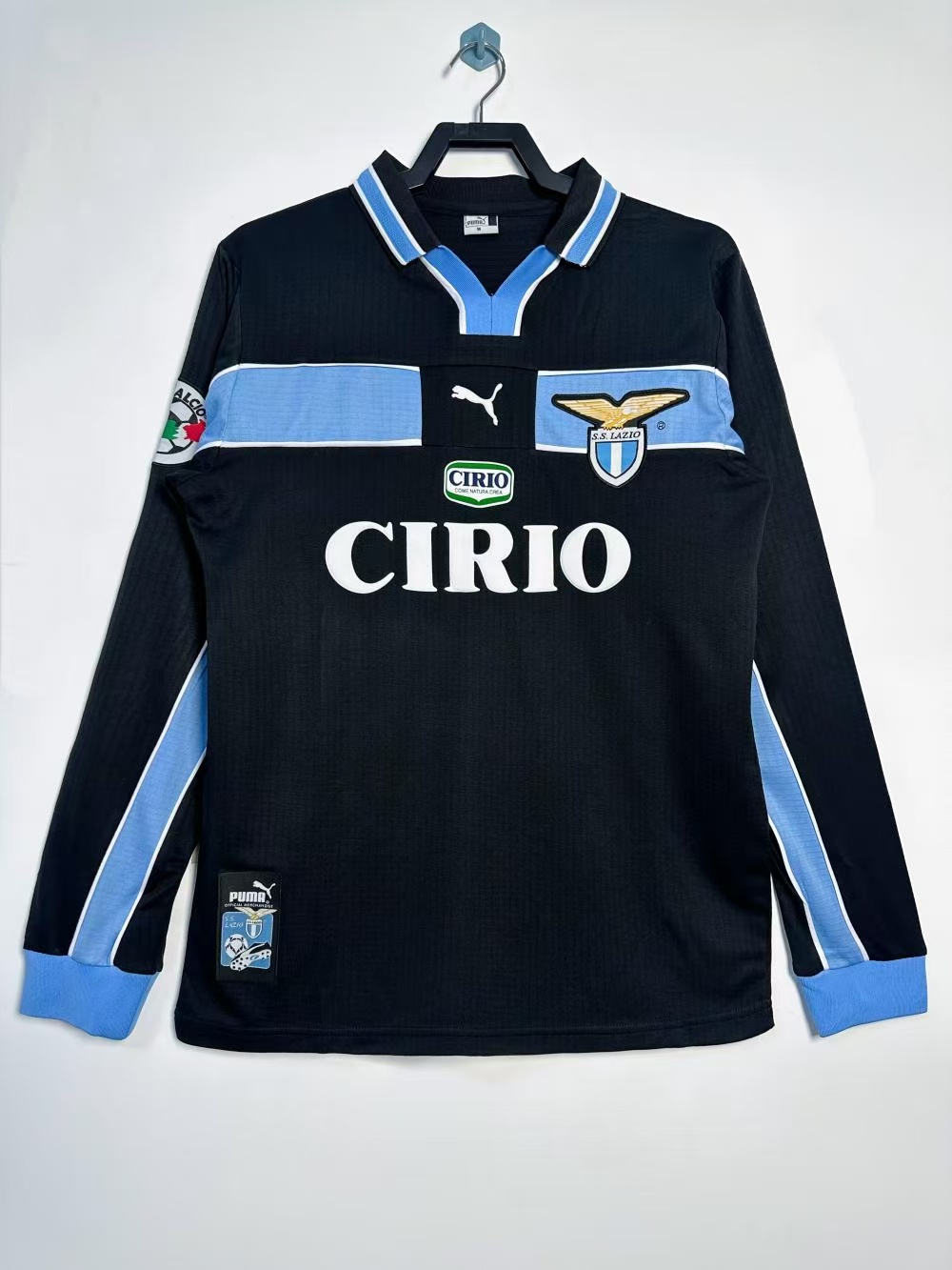 1998/1999 Retro Long Sleeve Lazio Away Soccer Jersey 1:1 Thai Quality