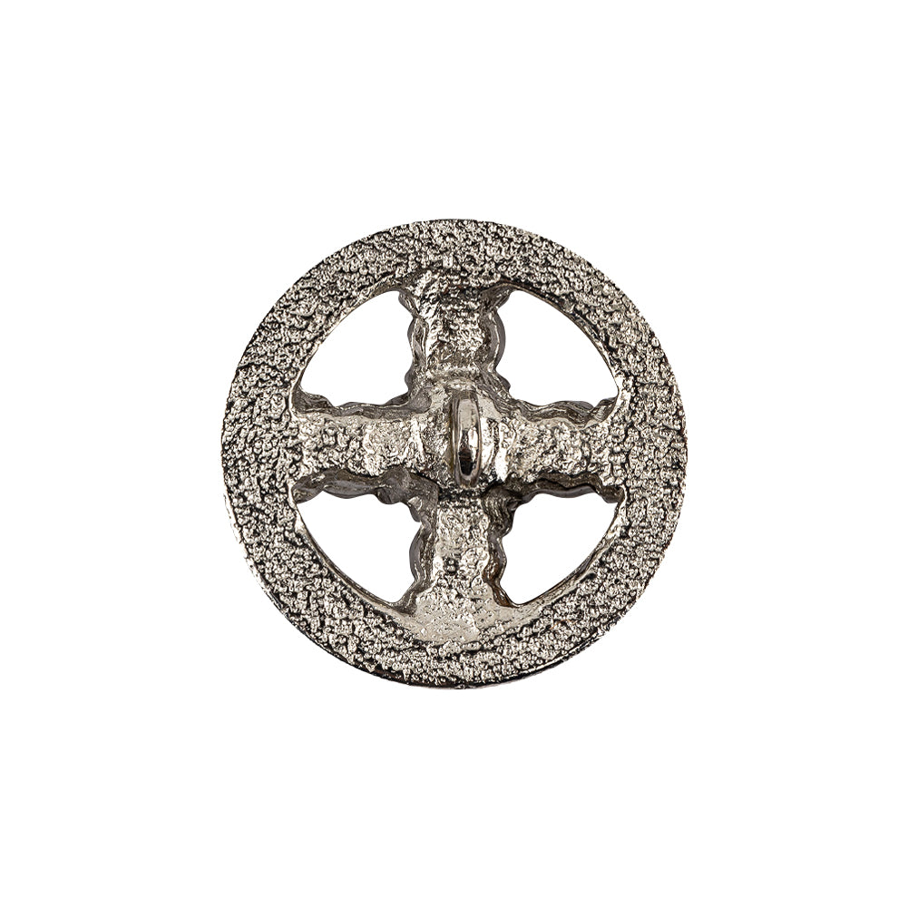 Italian Crystal Rhinestones and Silver Metal Shank Back Button - 34L/21.5mm - Joann Fabrics