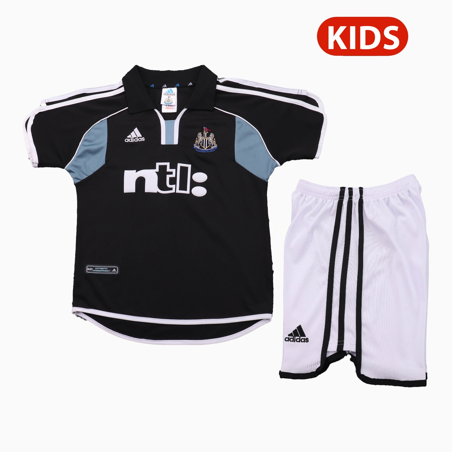 Retro Newcastle United 2000-01 Away Kids Kit - UnitedFutballJersey