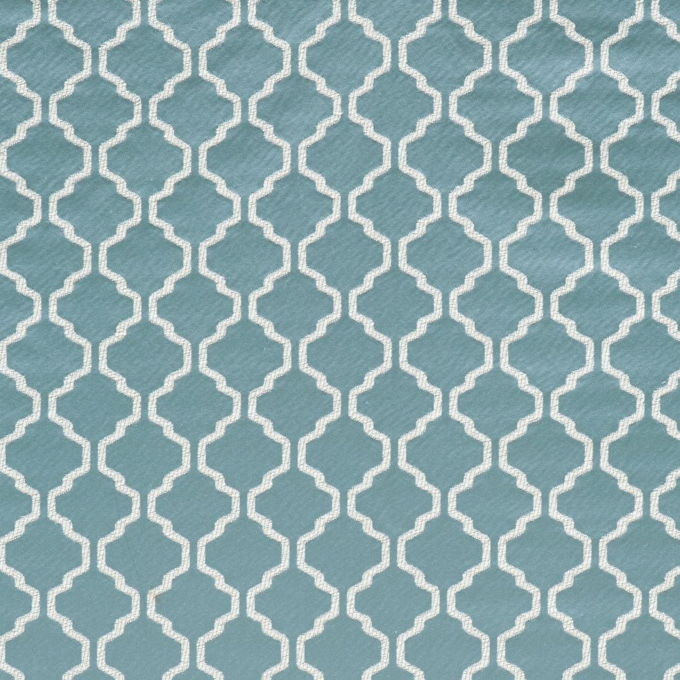 Azure Geometric Trellis Polyester - Joann Fabrics