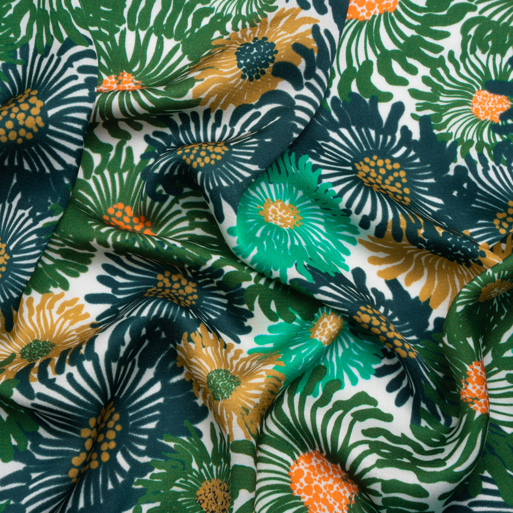 Mood Exclusive Green Wistful Weeds Striped Viscose Dobby - Joann Fabrics