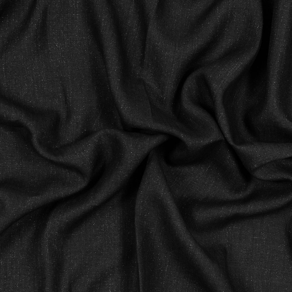 Two-Tone Linen Woven - Black and Gray - Sanremo Collection - Joann Fabrics