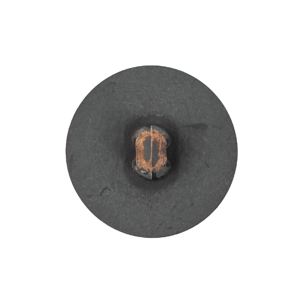 Italian Acorn and Dark Gull Gray Weathered Faux Leather Shank Back Button - 38L/24mm - Joann Fabrics