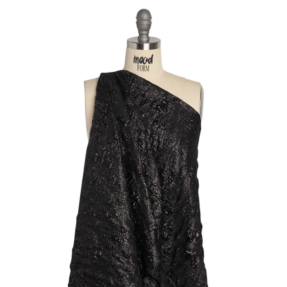 Metallic Black Abstract Luxury Brocade - Joann Fabrics
