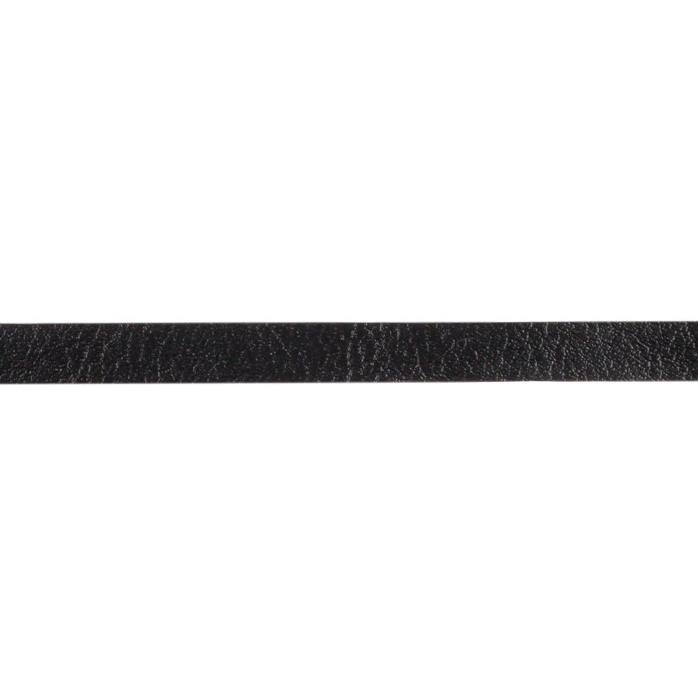 Caviar Textured Faux Leather Tape Trim with Knit Back - 0.25