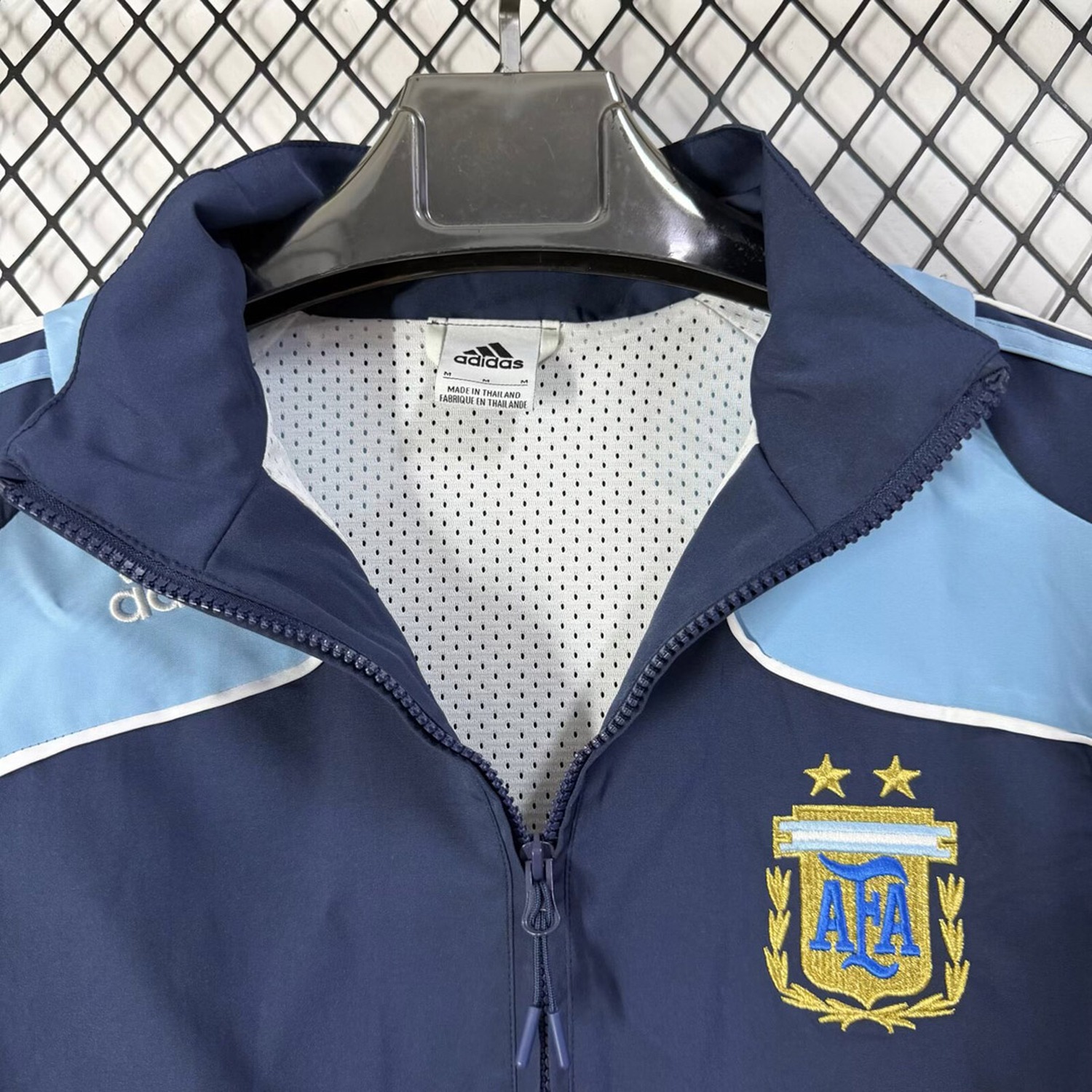 Retro Argentina 2008 Blue Windbreaker - UnitedFutballJersey