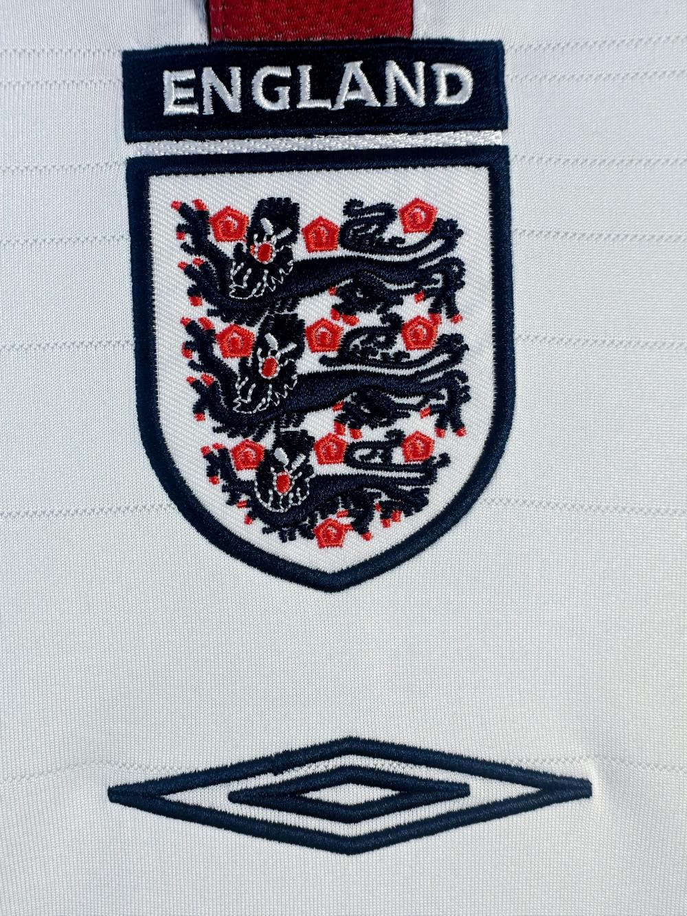 2004 Retro England Home Soccer Jersey 1:1 Thai Quality