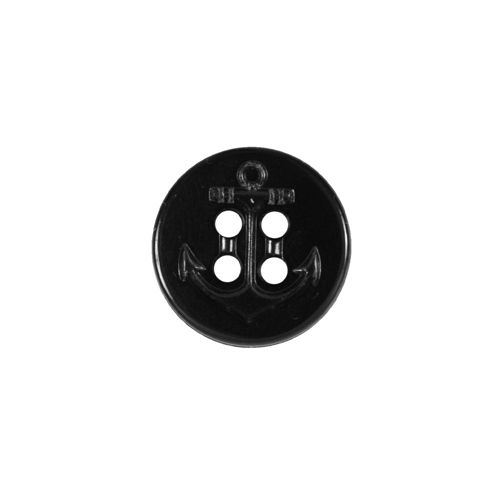 Navy Nautical Embossed Plastic Button - 24L/16mm - Joann Fabrics