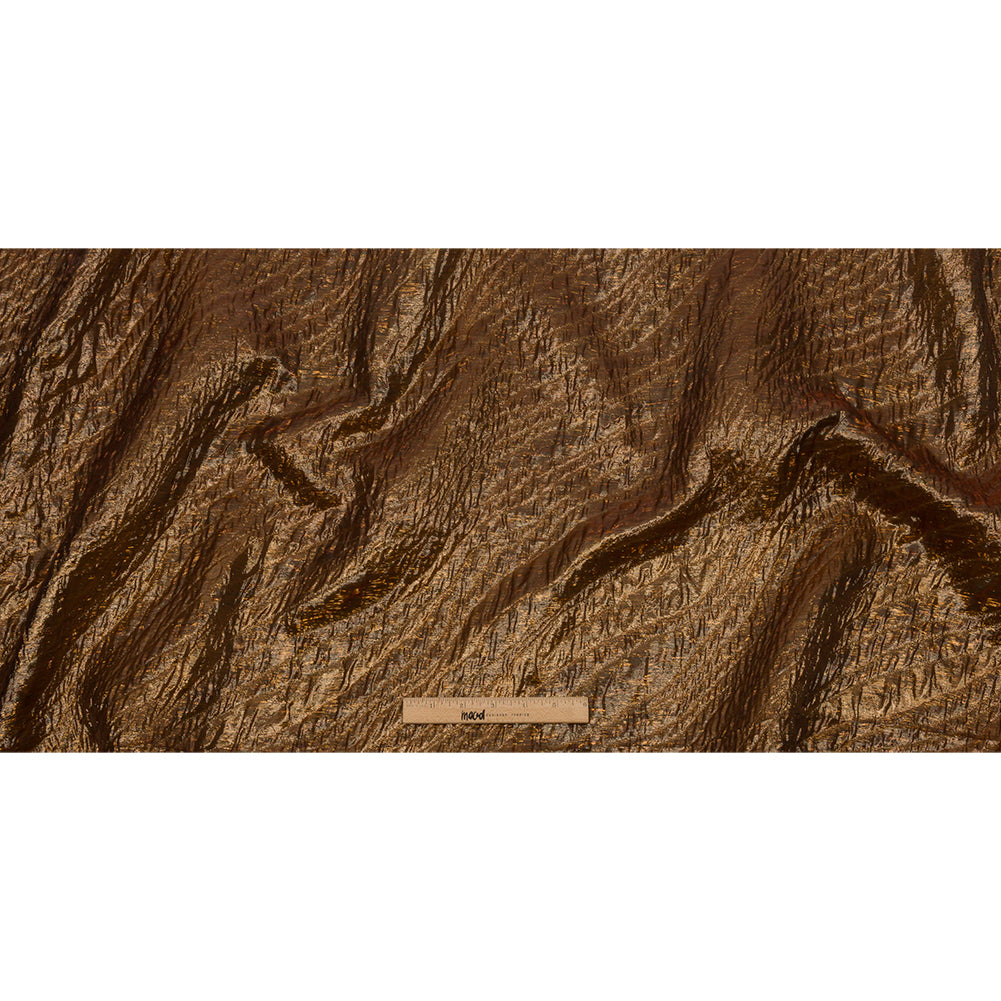 Metallic Copper Rippling Luxury Brocade - Joann Fabrics