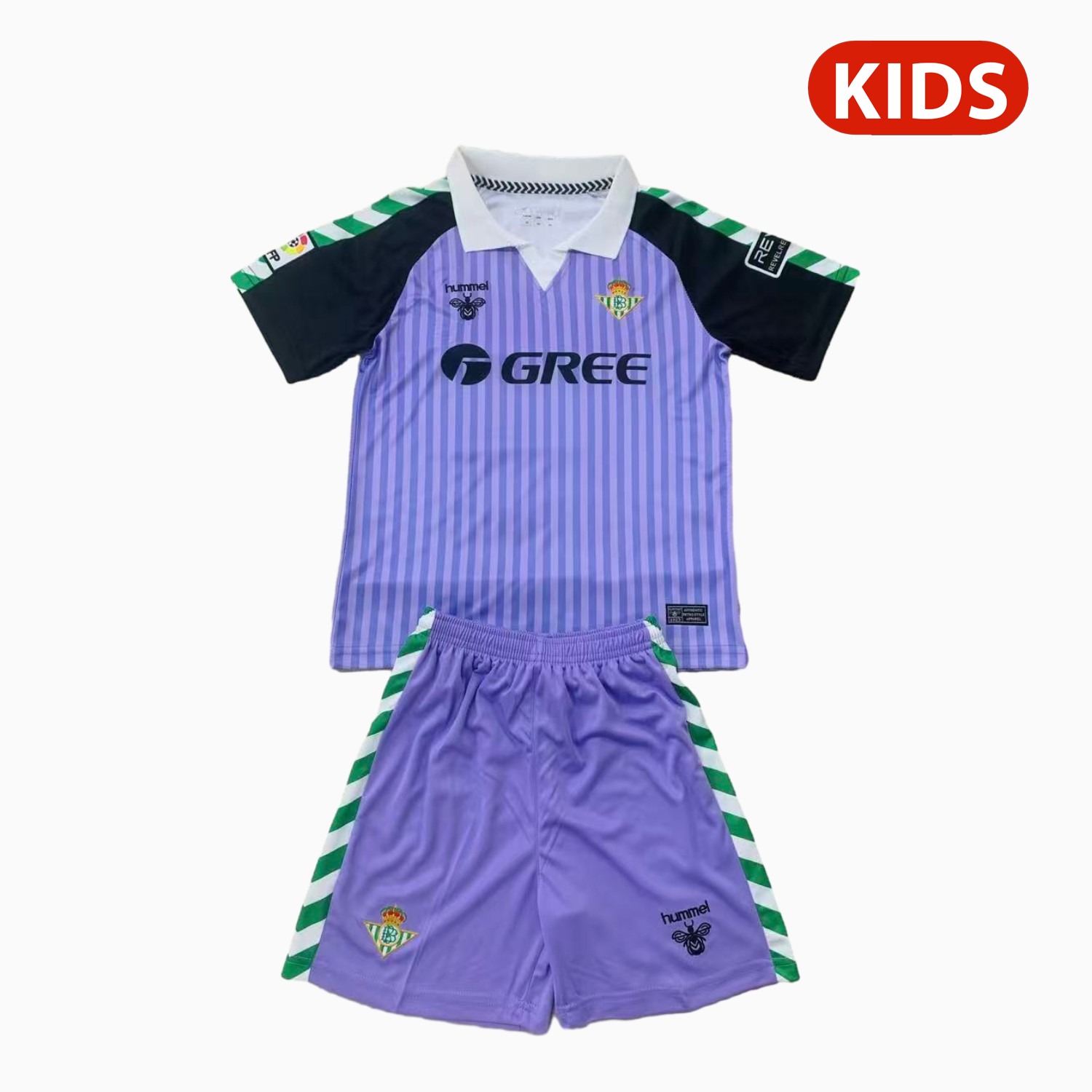 Real Betis 26-27 Purple Goalkeeper Kids Kit - UnitedFutballJersey