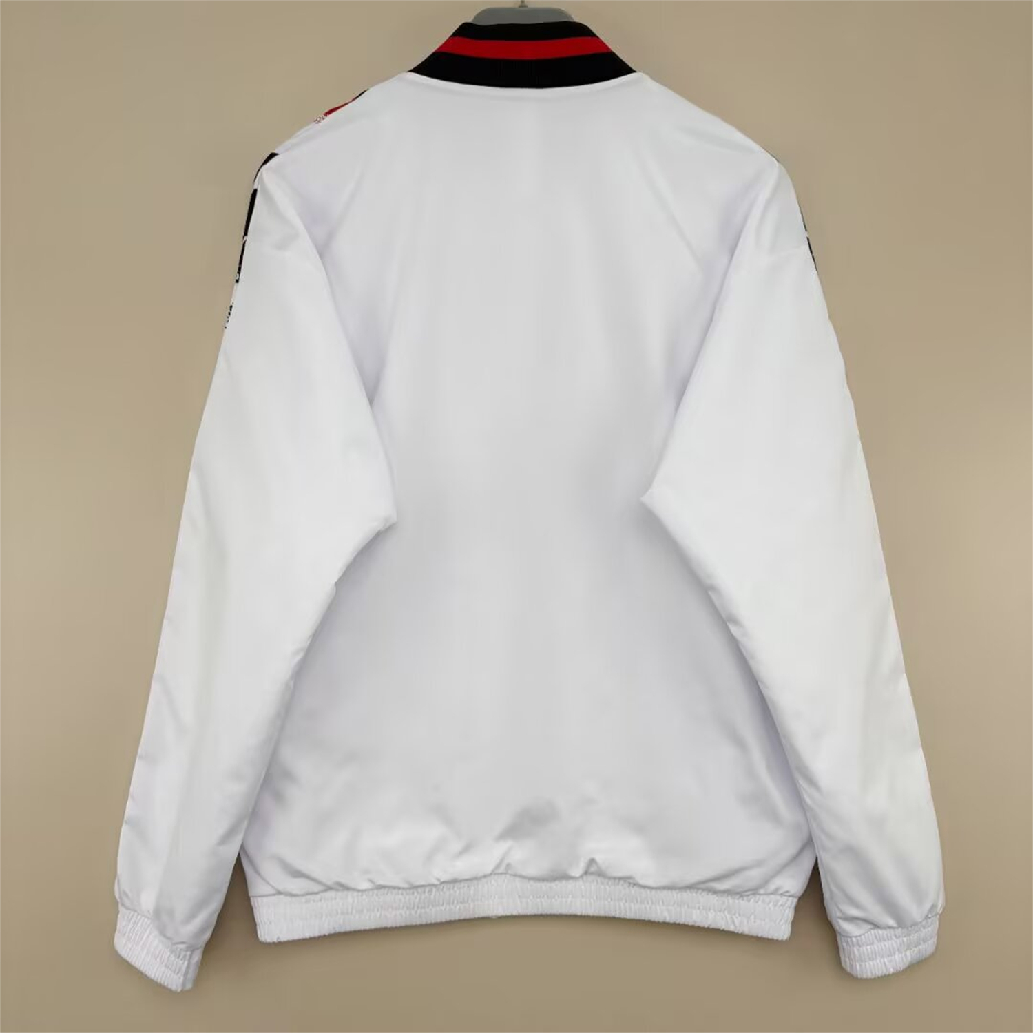 Manchester United 26-27 Track Windbreaker Jacket - White - UnitedFutballJersey