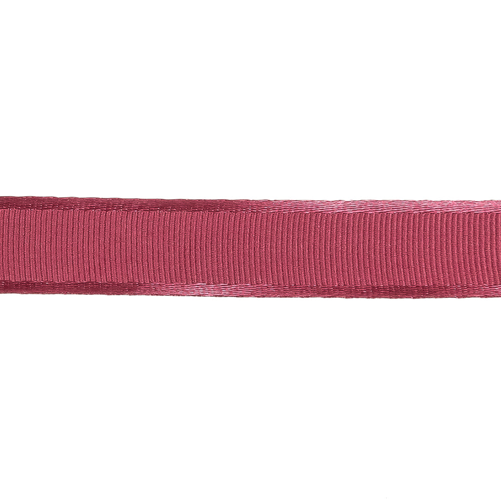 Dusty Pink Satin-Edged Grosgrain Ribbon - 0.625