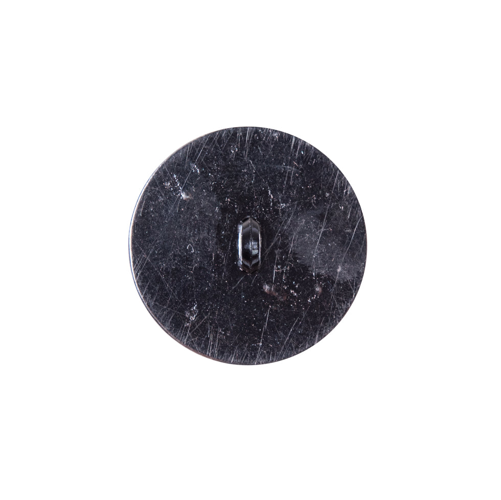 Italian Black and Silver Zamac Button - 32L/20mm - Joann Fabrics