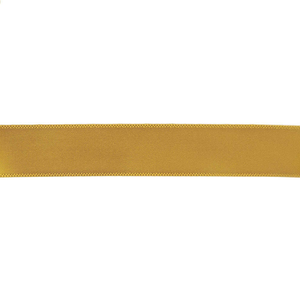 Amber Single Faced Satin Ribbon - 0.625