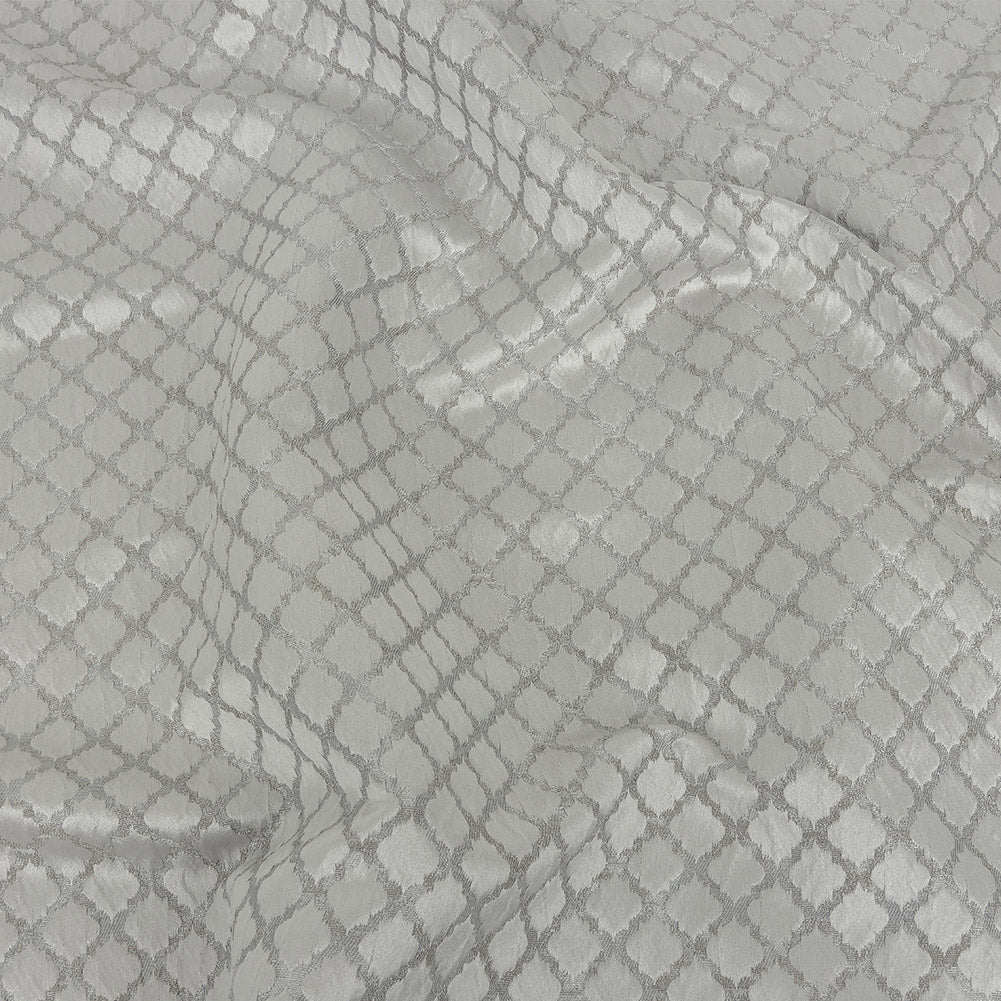 Drapery Jacquard - Platinum Moroccan Quatrefoil - British Imported - Joann Fabrics