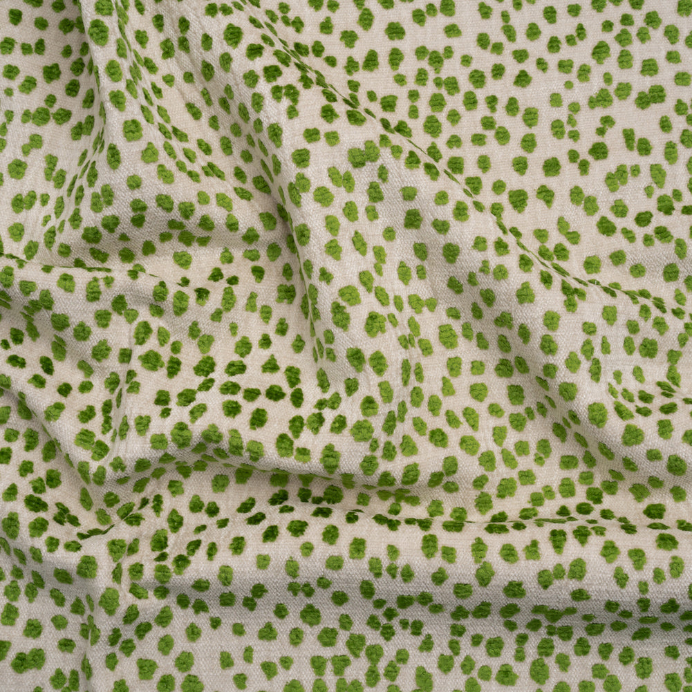 Upholstery Chenille - Grasshopper Spotted - Piperhill Collection - Joann Fabrics