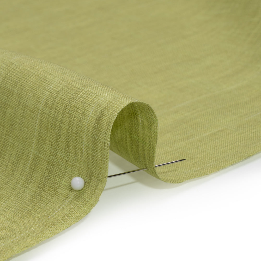 Two-Tone Lightweight Linen Woven - White and Lime Green - Joann Fabrics