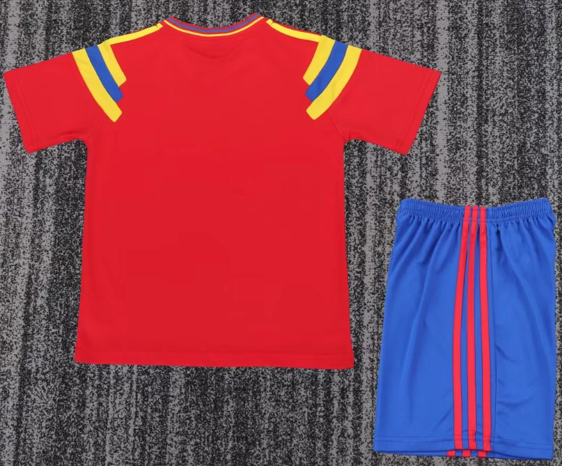 1990 Retro Colombia National Away Football Shirt 1:1 Thai Quality Kids Size