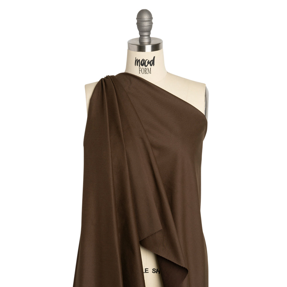 Carbon Brushed Stretch Khaki Twill - Coffee Bean Brown - Averill Collection - Joann Fabrics