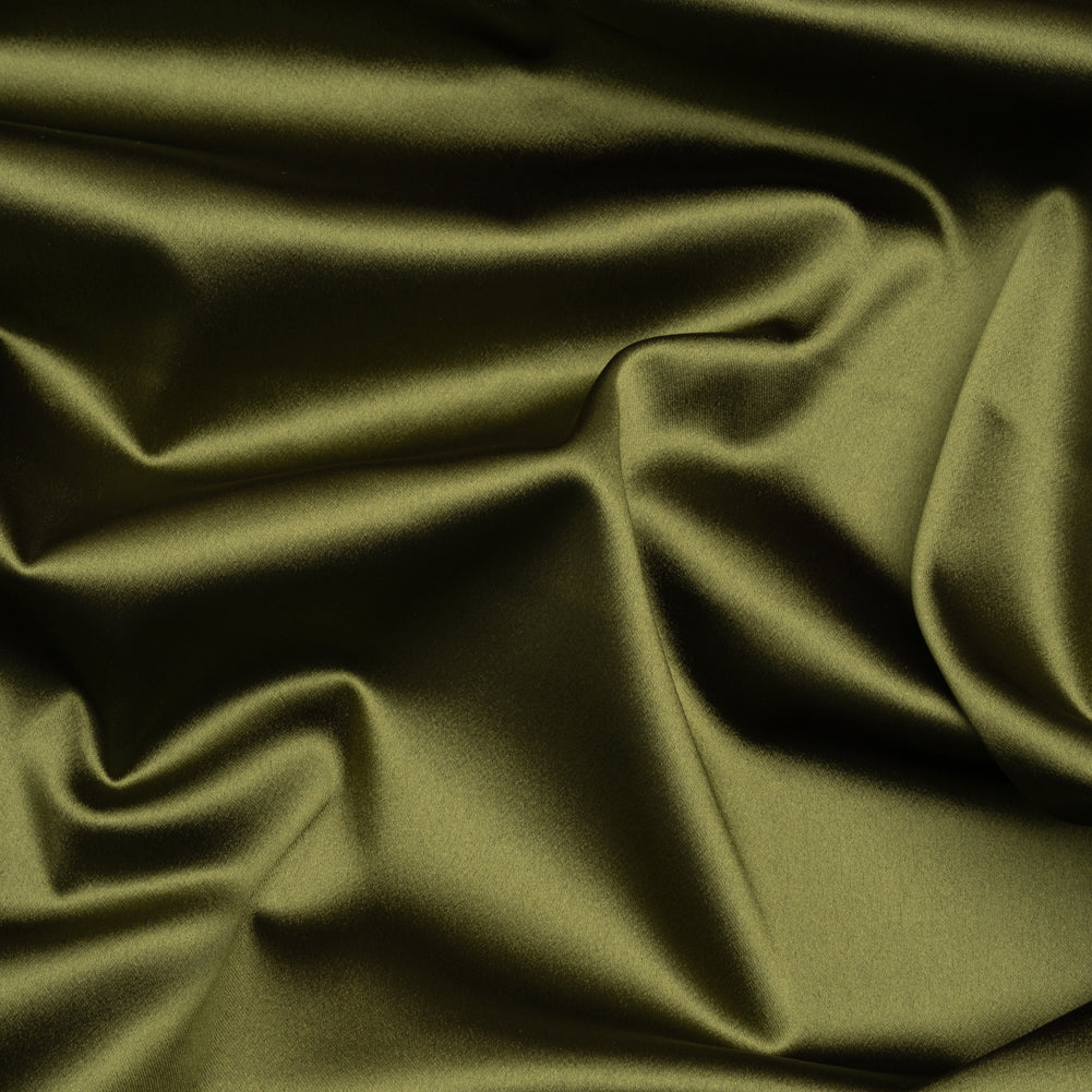 Stretch Satin Made in Italy - Olive with Black Backing - Premium Collection - Joann Fabrics