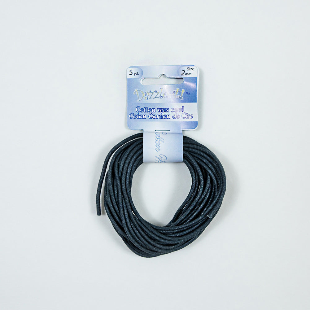 Dazzle-It Blue Nights Cotton Wax Cord - 2mm - Joann Fabrics