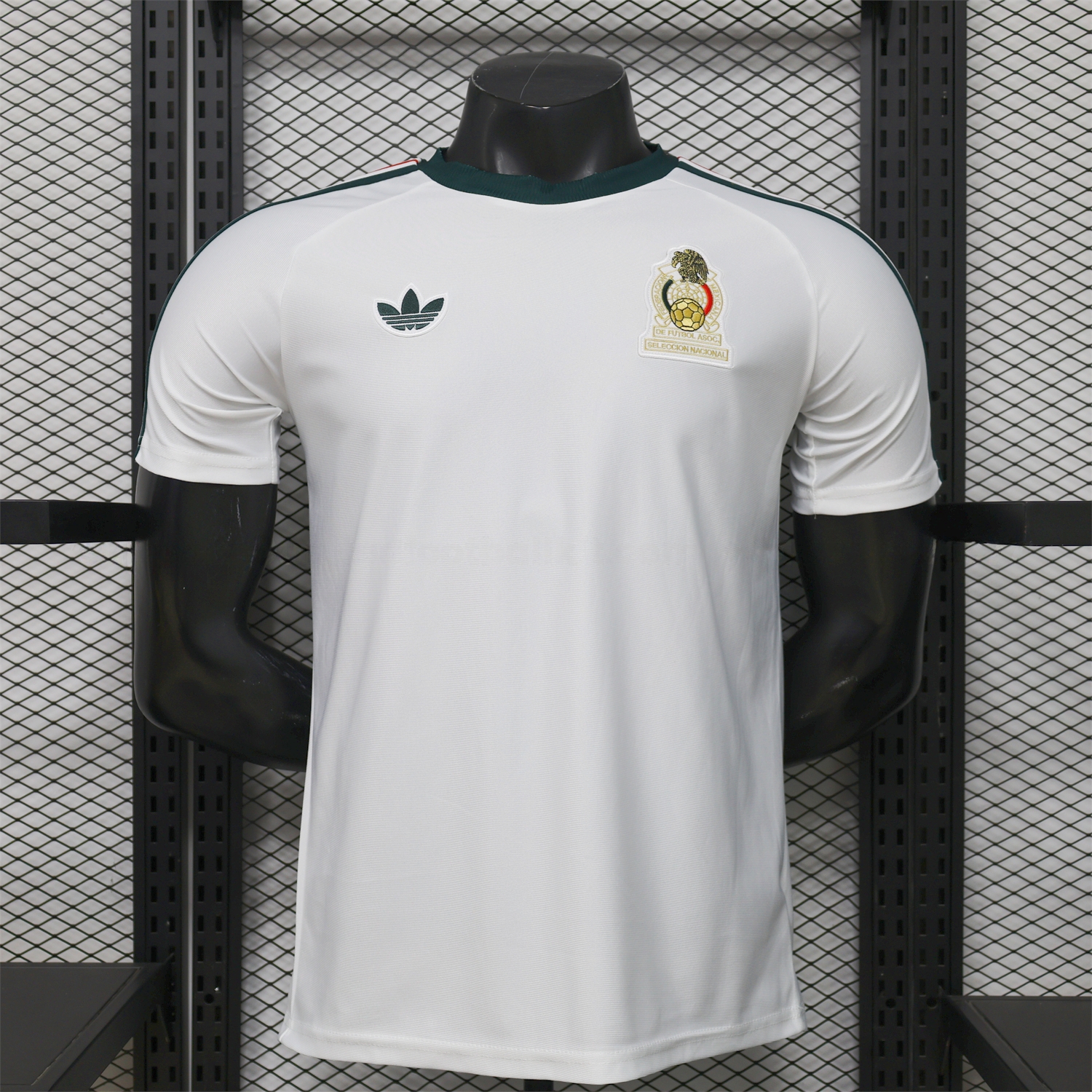 Mexico 2026 Terrace Icon Retro Logo White Jersey - Player Version - UnitedFutballJersey