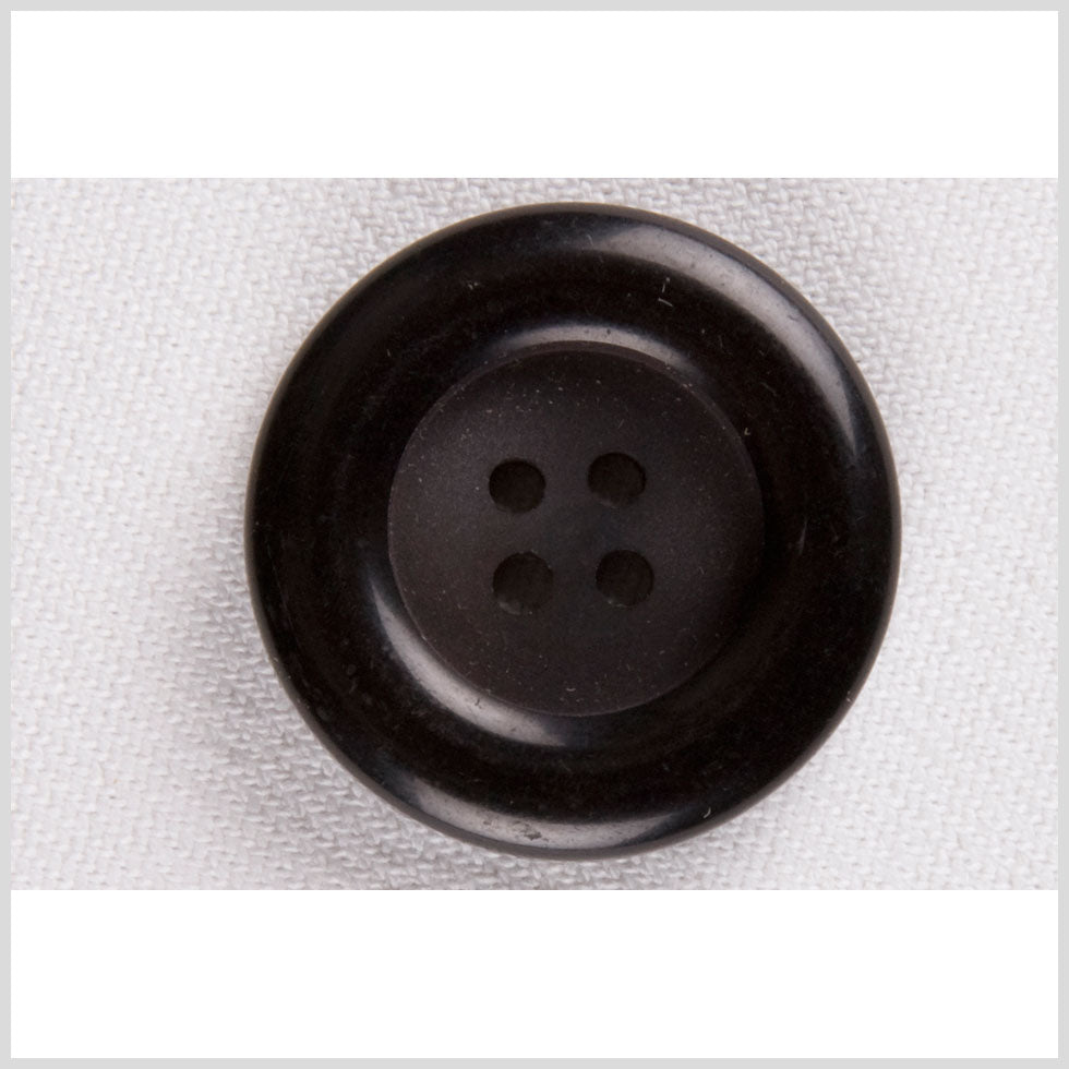 Plastic 4-Hole Button - 34L/21.5mm - Black Chunky Tire Rim - Joann Fabrics