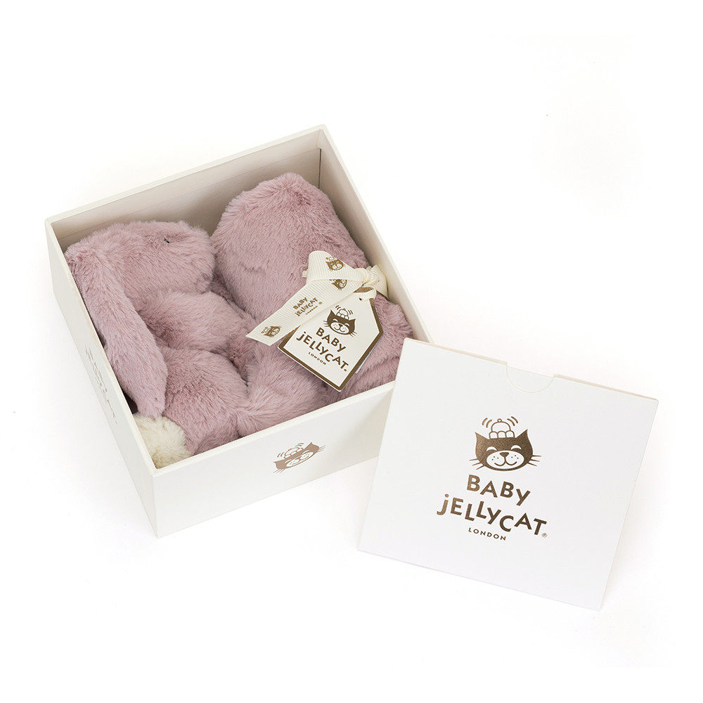 Personalized Bashful Luxe Bunny Rosa Soother