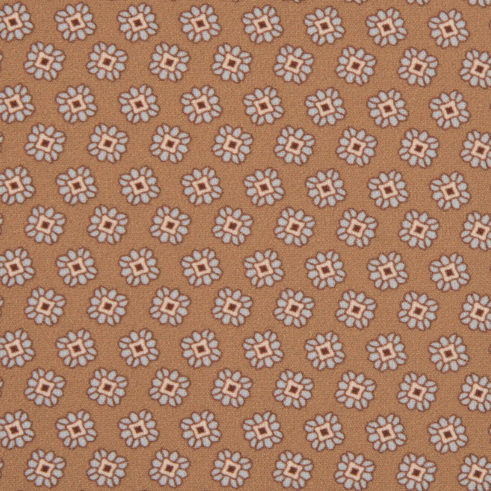Italian Mustard Floral Digitally Printed Stretch Polyester - Joann Fabrics