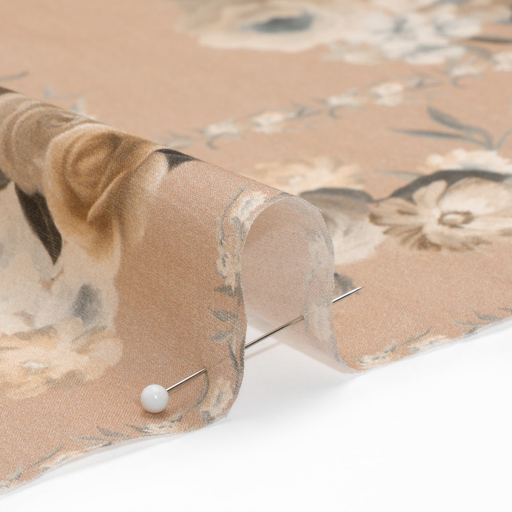 Mood Exclusive Dusty Rose Prosaic Petals Cotton Voile Panel - Joann Fabrics