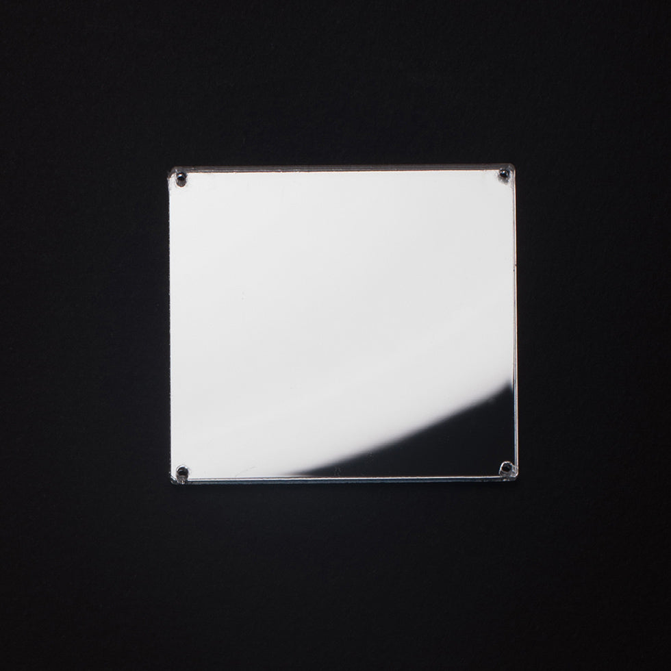 Silver Laminate 4-Hole Square Plastic Mirror - 110L/70mm - Joann Fabrics