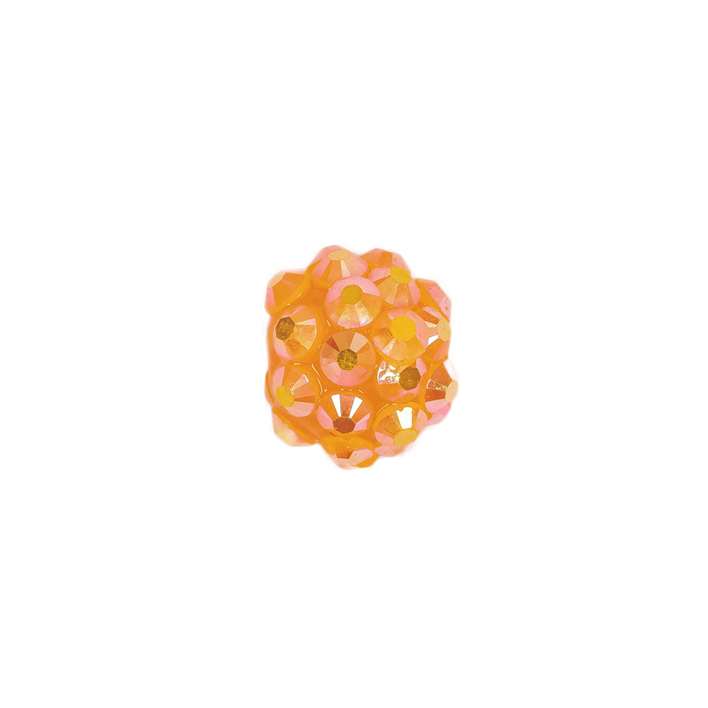 Orange AB Rhinestone and Resin Faceted 12mm Beads - 10pc - Joann Fabrics