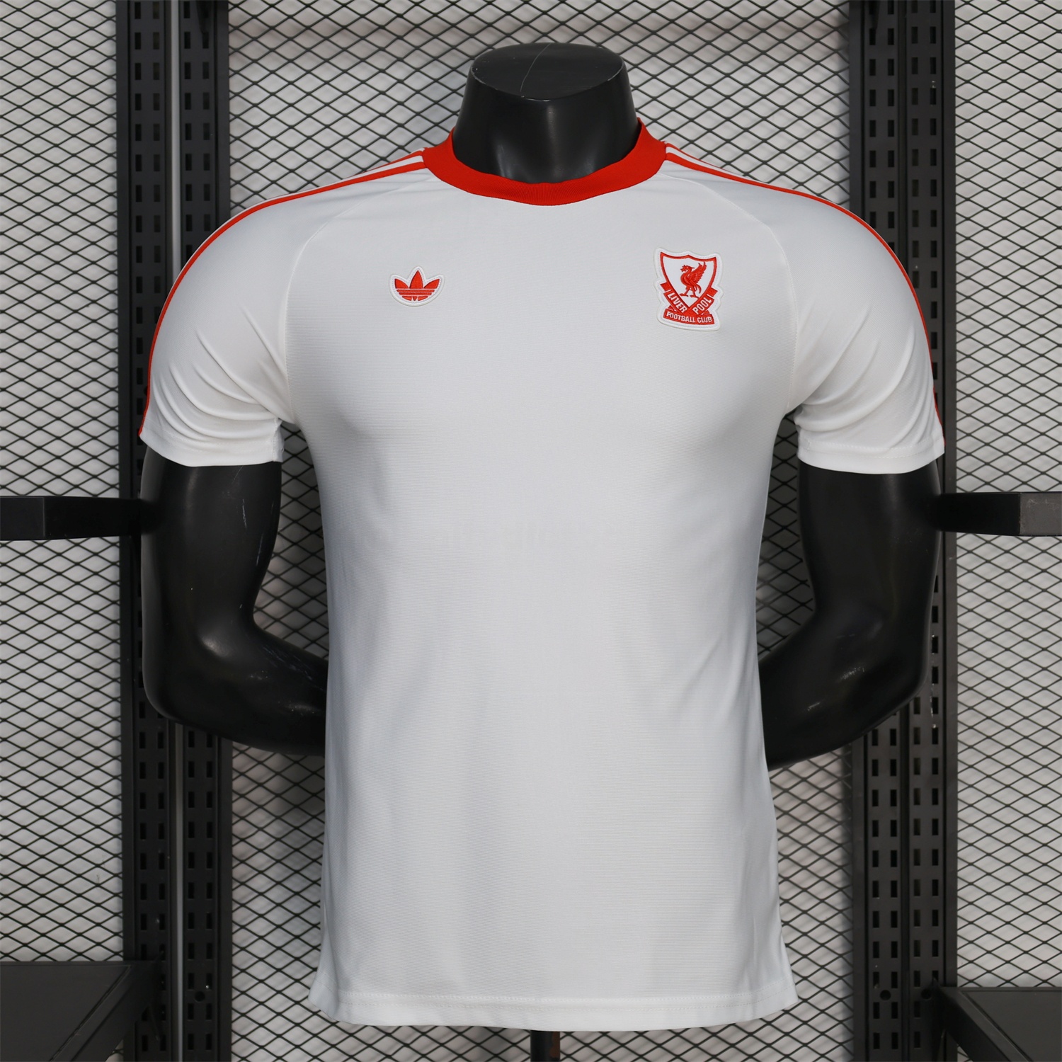 Liver.pool 25-26 Terrace Icon Retro Casual Style White Jersey - Player Version - UnitedFutballJersey