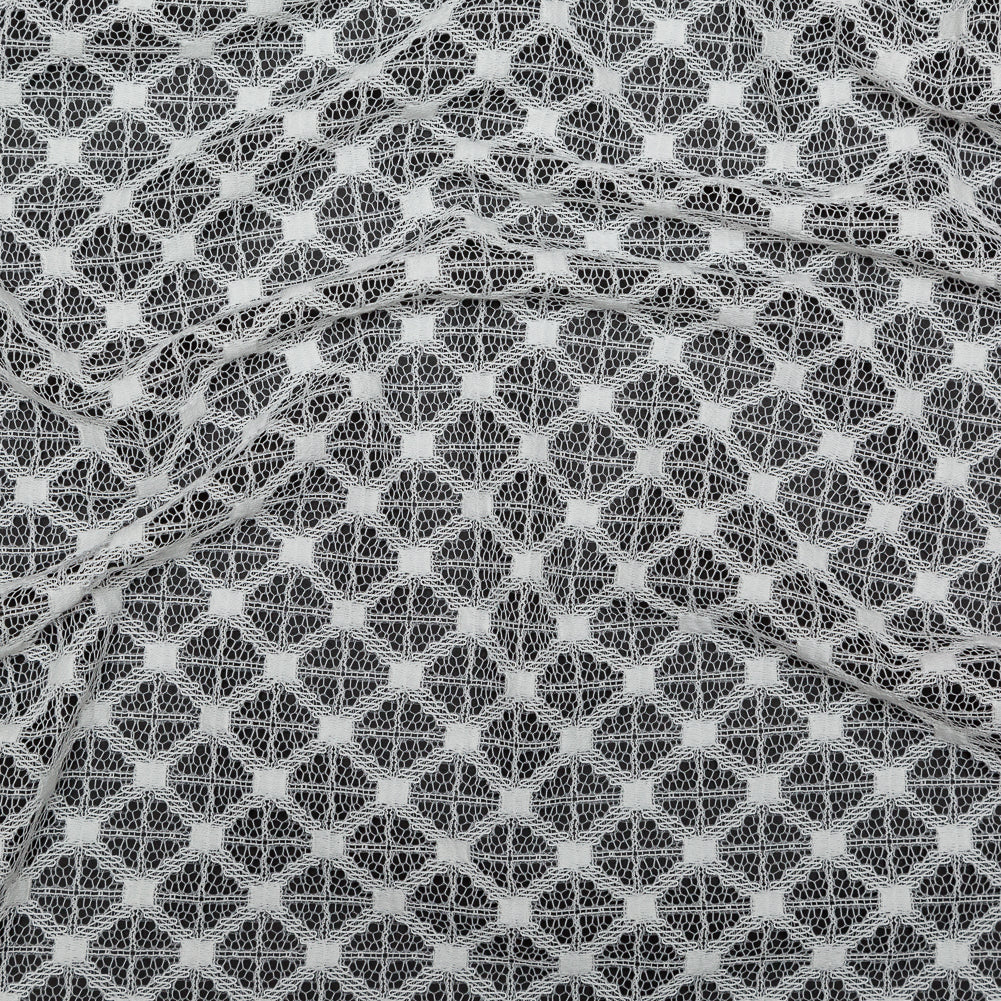 Milly White Diamond Polyester Lace - Joann Fabrics