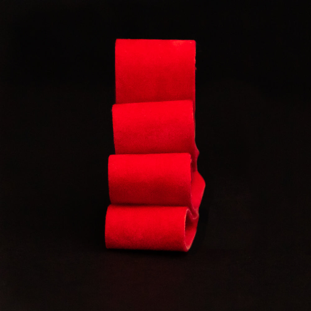 Italian Red Double Faced Brushed Velvet - 0.625