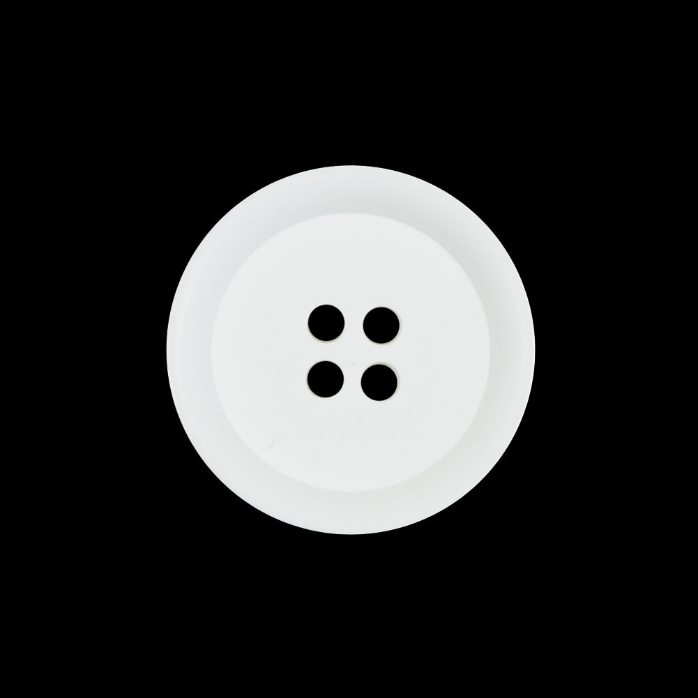 White Plastic 4-Hole Button - 34L/21.5mm - Joann Fabrics